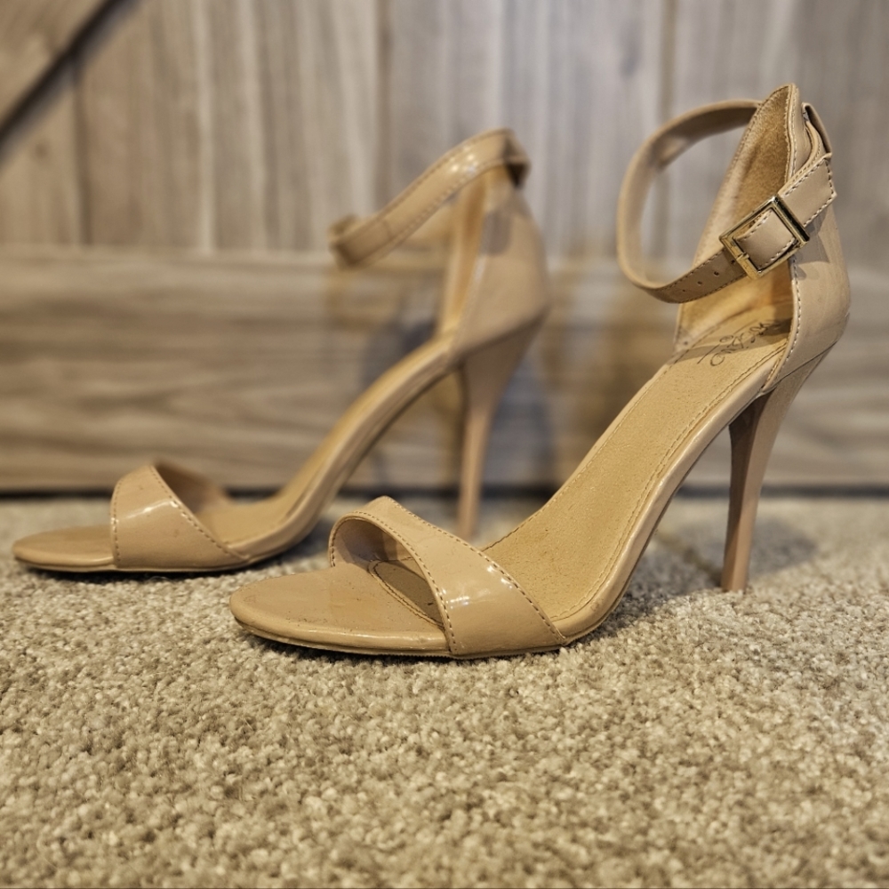 Open Toe Ankle Strap Steleto Heel